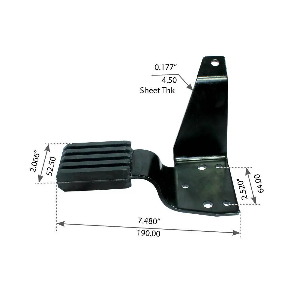 Fortpro Right Side Hood Rest Bracket For Mack - Replaces 140Qm433m 2