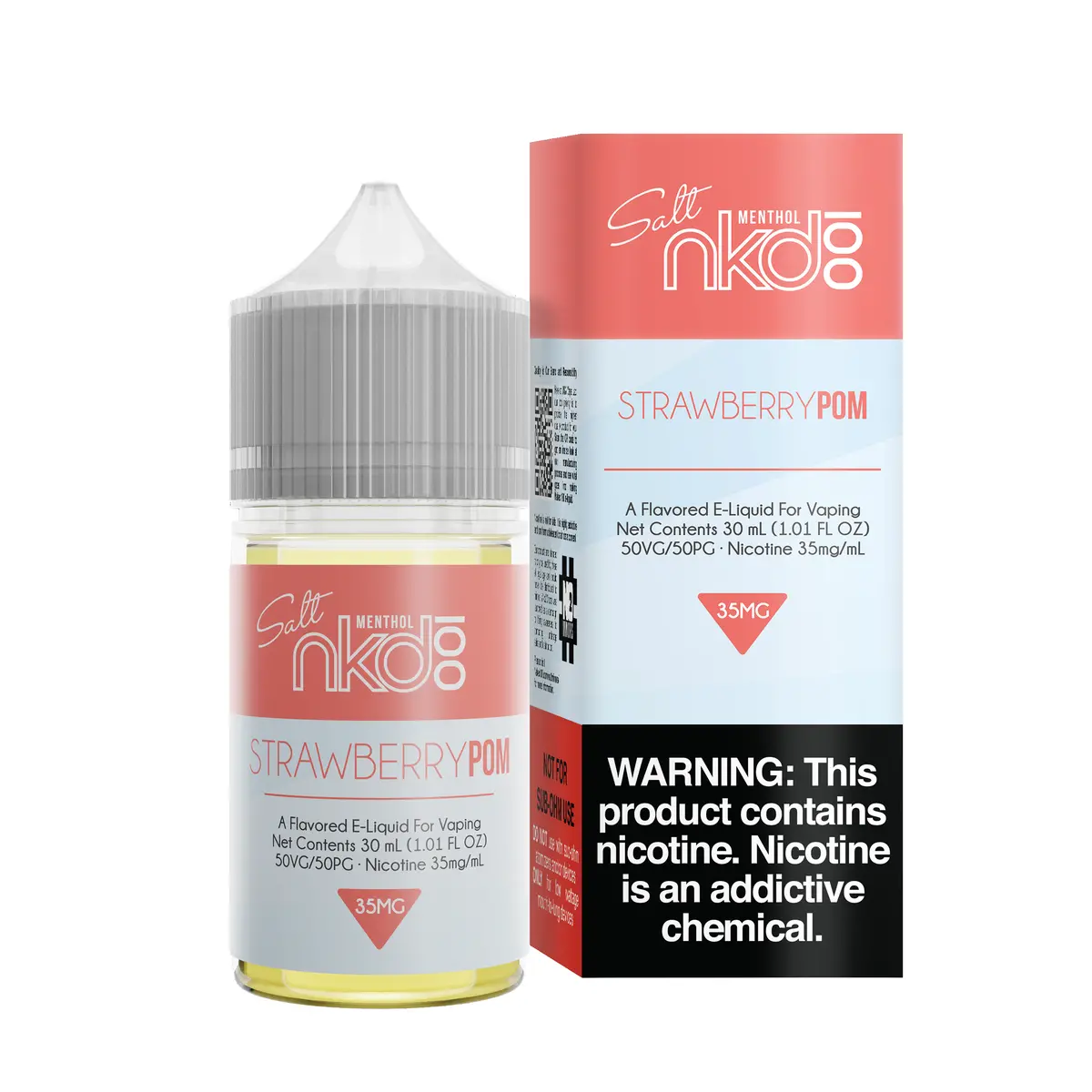 Strawberry Pom (Brain Freeze) By Nkd 100 Salt 30Ml 1