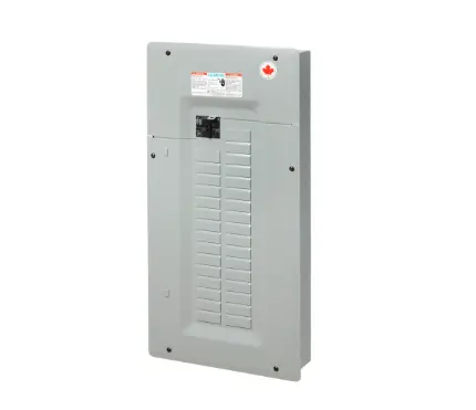 Seq32100sm Loadcentre, Main Breaker, 32 Circuits, 100A, 1Ph 3W, 120/240V, Type 1, Sm, Aluminum, Grey 1