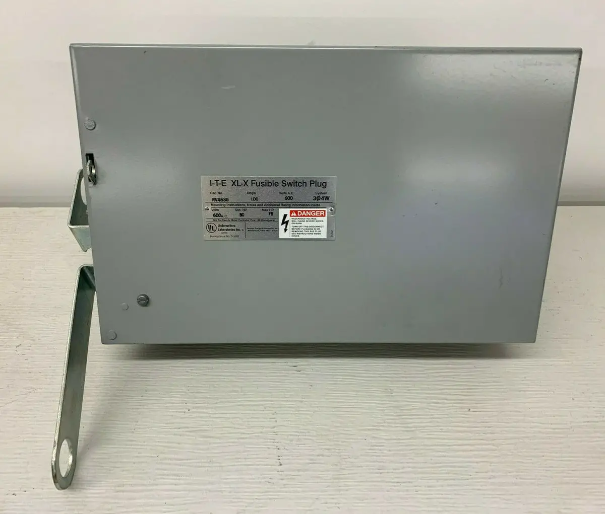 Siemens Rv463g Low Voltage I-T-E Fusible Vacu-Break Switch Plug 1