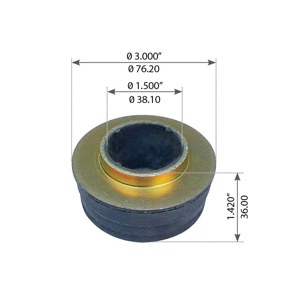 Fortpro Cabin Mount Bush Compatible With Peterbilt 357, 365, 378, 379, 385, 389 Series Trucks Replaces 20-08257, 20-08867 | F349541 2