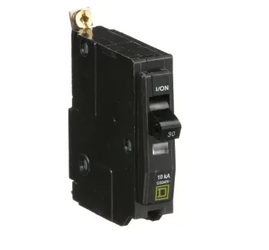 Square D Qob130 Circuit Breaker, 1P, 30A, Bolt-On 1