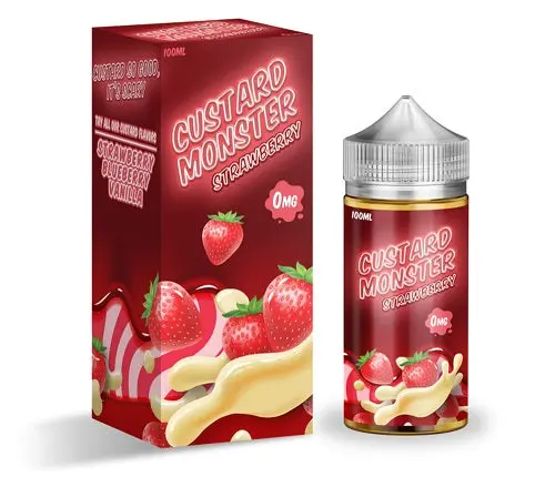 Custard Monster Strawberry Custard By Jam Monster 100Ml 1