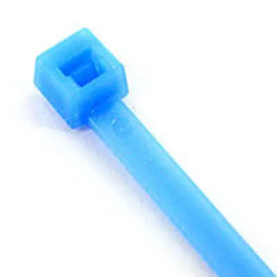 7.5" Cable Ties; Arctic Tie; 80Lb Rated; Ice Blue; 0.180" Width; Superior Cold And Sunlight Resistance, (100/Pack) 1