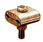 Bronze Ground Clamp Connector 4Sol-2/0Str 1