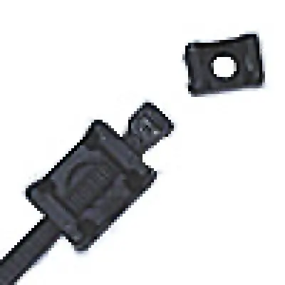 Cable Ties Screw Black .875Inchl X .625Inchw  12-1/4Inch (100/Pack) 1