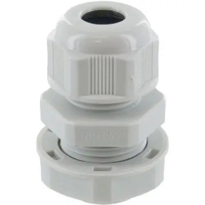 Cord Grips Dome Conn .375In Npt  .15-.32In  Grey C/ 1