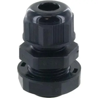 Dome Conn .375In Npt .15-.32In Black C/W O-Ring And Locknut 1