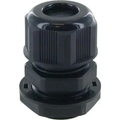 Dome Conn .500In Npt .39-.56In Black C/W O-Ring And Locknut 1