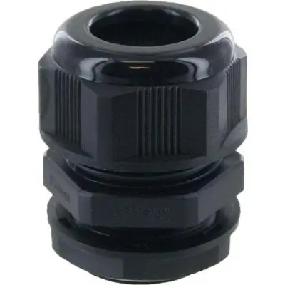 Dome Conn .750In Npt .51-.71In Black C/W O-Ring And Locknut 1
