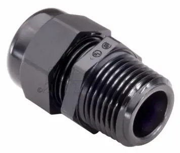 Dome Connector  .27-.47  1/2Npt   Black 1