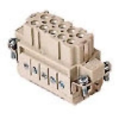 Heavy Duty Connectors Female Insert - 10P+Ground  10A Max - 60 1