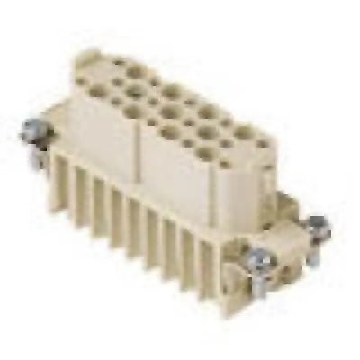 Heavy Duty Connectors Female Insert - 25P+Ground  10A - Max 25 1