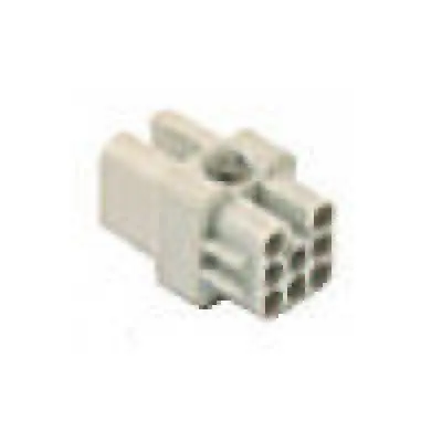 Heavy Duty Connectors Female Insert - 8P 10A - Max 50V White 1