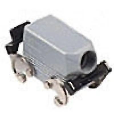 Heavy Duty Connectors Hood - 10P+Ground    Double Levers  Side 1