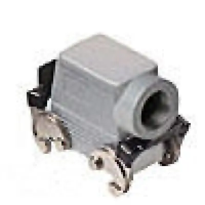 Heavy Duty Connectors Hood - 10P+Ground    Double Levers  Side 1
