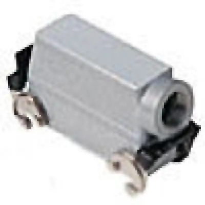 Heavy Duty Connectors Hood - 24P+Ground    Double Levers  Side 1