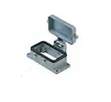 Heavy Duty Connectors Panel Mounting Base - 10P+Ground Four Pegs And Cover 1
