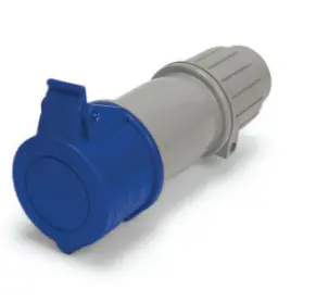 Ip44 Connector 20A  250Vac  2P 3W  Splashproof 1