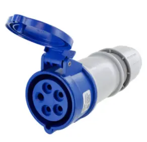 Ip44 Connector 20A  3Phase Delta 120/208Vac  4P 5W  Splashproof 1