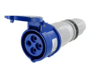 Ip44 Connector 20A 3Phase Delta 250Vac 3P 4W Splashproof 1