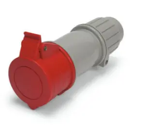 Ip44 Connector 20A  3Phase Delta 277/480Vac  4P 5W  Splashproof 1