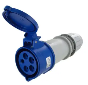Ip44 Connector 30A  3Phase Delta 120/208Vac  4P 5W  Splashproof 1