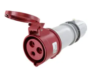 Ip44 Connector 30A  480Vac  2P 3W  Splashproof 1