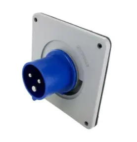 Ip44 Inlet 20A  250Vac  2P 3W  Splashproof 1