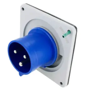 Ip44 Inlet 30A  250Vac  2P 3W  Splashproof 1