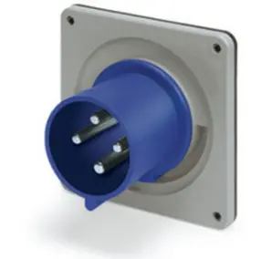 Ip44 Inlet 30A  3Phase Delta 250Vac  3P 4W  Splashproof 1
