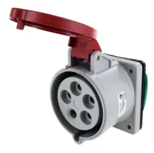 Ip44 Inlet 30A  3Phase Delta 277/480Vac  4P 5W  Splashproof 1