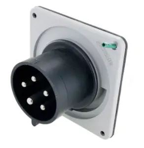 Ip44 Inlet 30A  3Phase Delta 347/600Vac  4P 5W  Splashproof 1