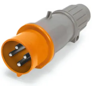 Ip44 Plug 20A  125/250Vac  3P 4W  Splashproof 1