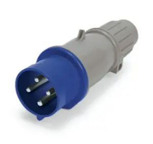 Ip44 Plug 20A  250Vac  2P 3W  Splashproof 1
