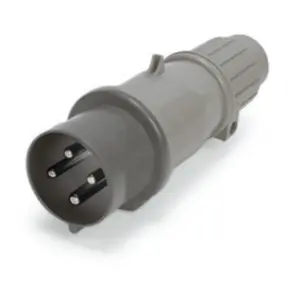 Ip44 Plug 20A  277Vac  2P 3W  Splashproof 1