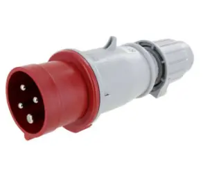 Ip44 Plug 20A  3Phase 480Vac  3P 4W  Splashproof 1