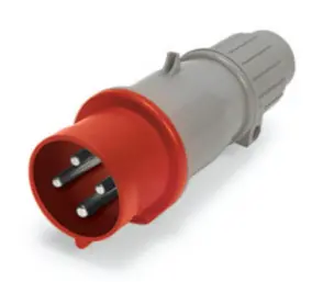 Ip44 Plug 20A  3Phase Delta 277/480Vac  4P 5W  Splashproof 1