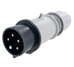Ip44 Plug 20A  3Phase Delta 347/600Vac  4P 5W  Splashproof 1