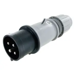Ip44 Plug 30A  3Phase 600Vac  3P 4W  Splashproof 1