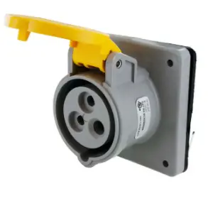 Ip44 Receptacle 20A  125Vac  2P 3W  Splashproof 1