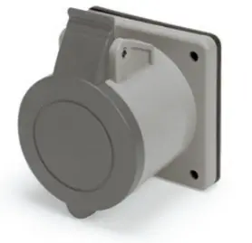 Ip44 Receptacle 20A  277Vac  2P 3W  Splashproof 1
