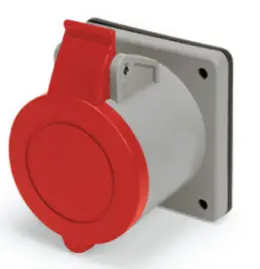 Ip44 Receptacle 20A  3Phase Delta 277/480Vac  4P 5W  Splashproof 1