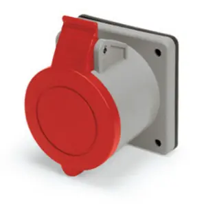 Ip44 Receptacle 30A  3Phase 480Vac  3P 4W  Splashproof 1