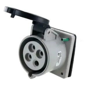 Ip44 Receptacle 30A  3Phase 600Vac  3P 4W  Splashproof 1