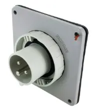 Ip67 Inlet 20A  277Vac  2P 3W  Watertight 1