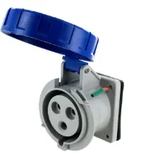 Ip67 Inlet 30A  250Vac  2P 3W  Watertight 1