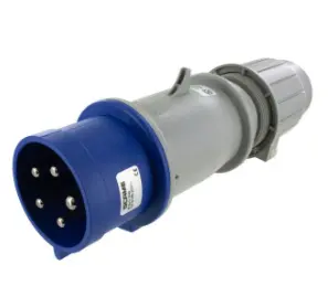 Ip44 Plug 30A  3Phase Delta 120/208Vac  4P 5W  Splashproof 1