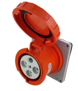 Ip67 Receptacle 100A  125/250Vac  3P 4W  Watertight 1