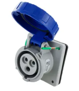 Ip67 Receptacle 20A  250Vac  2P 3W  Watertight 1